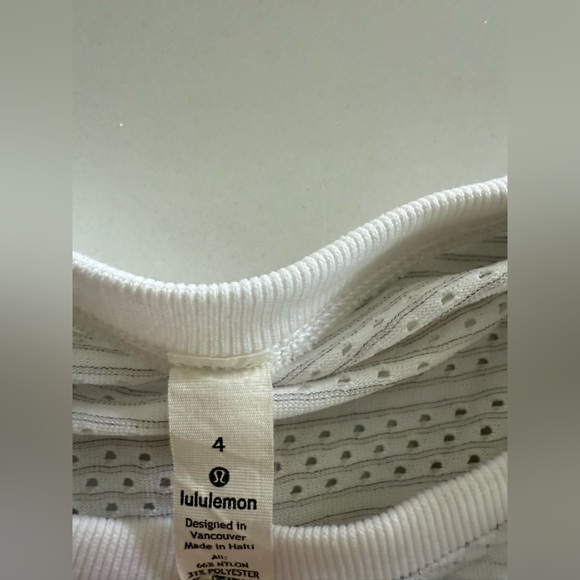 Lululemon Run Athletics Long Sleeve Shirt-Size 4-White - Picture 10 of 10